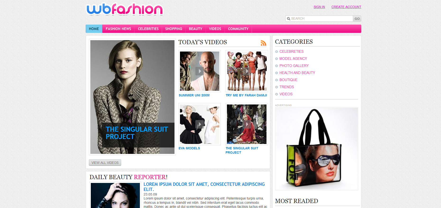 Шаблон сайта Красота №580