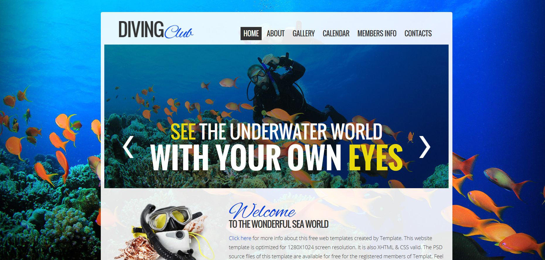 Шаблон сайта Природа №59